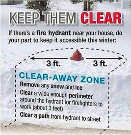 Please help the Berwyn Fire Company and make sure we can see your fire hydrant. 
