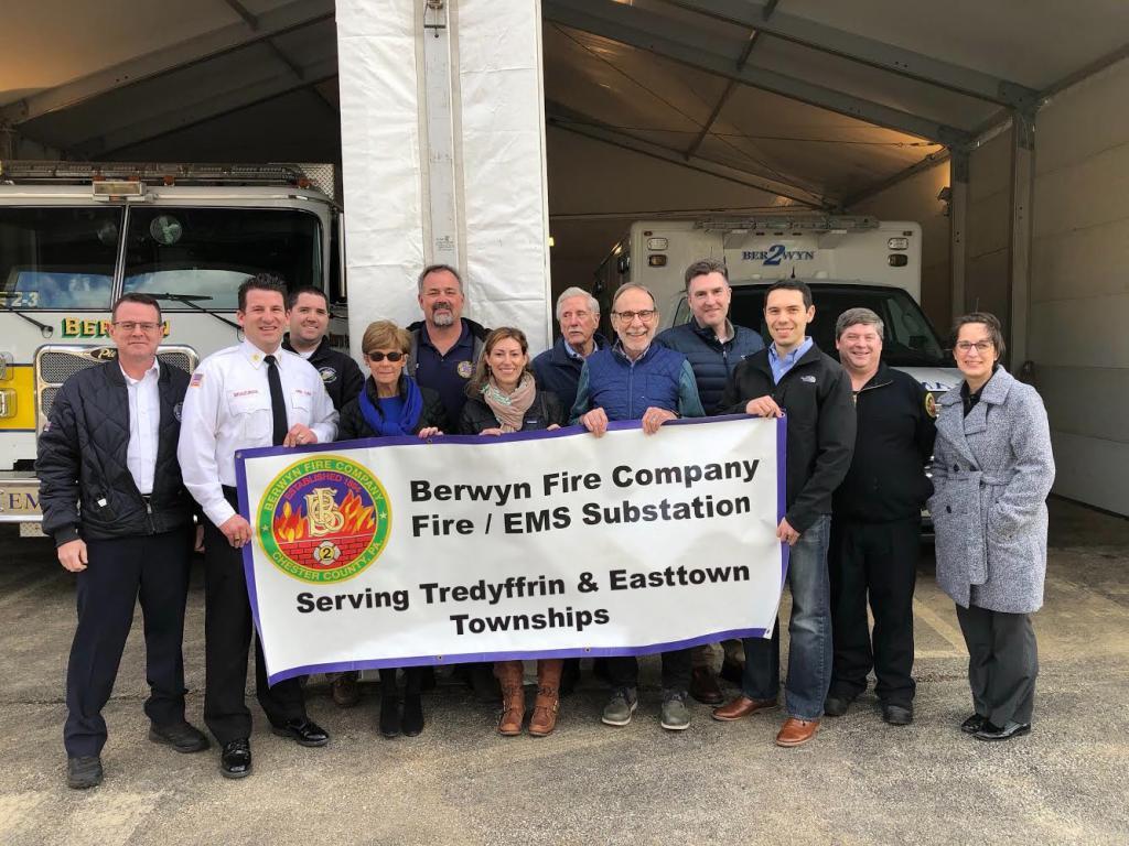 On January 13, 2020, the Berwyn Fire Company opened a fire/EMS substation located at the Neuman Professional Building at 1100 West Valley Rd. in the Wayne section of Tredyffrin Township.