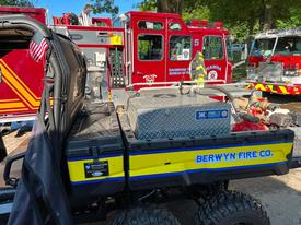 Manoa (Haverford Twp.) Squad 56 was used to refill the water tank on Berwyn ATV 2 during the fire. 