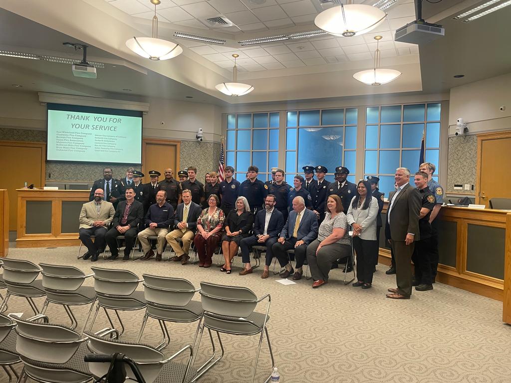 Congratulations to all the volunteer scholarship recipients from the various Main Line emergency services organizations. And thank you to the Main Line Chamber Foundation for their support of the volunteer fire/EMS community.